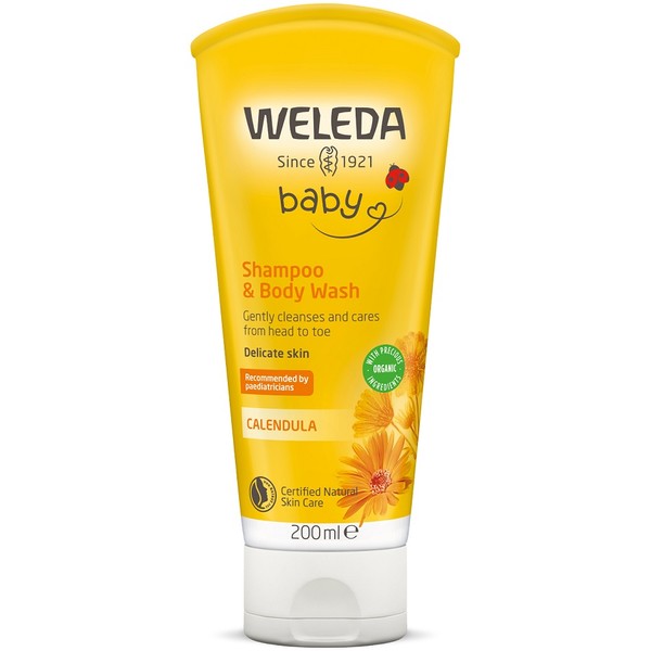 Weleda Baby Shampoo & Body Wash - Calendula 200ml
