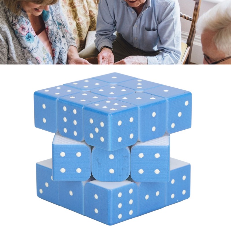 3x3 Braille Speed Puzzle for Blind Person Weak Vision 3D