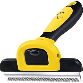 Deshedding Tool for Dogs and Cats-Reduces Shedding by Up to 95% in Less Than 10 Minutes—best Choice for Grooming and Deshedding Your Lovely Pets.Dog Cat Horse Rabbit Brush Dod Comb (YELLOW, L