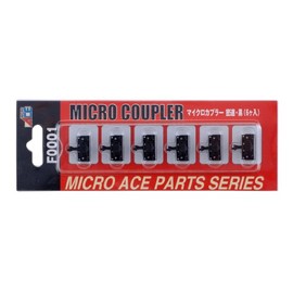 Micro Ace F0001 N Gauge Micro Coupler, Tight, Black, 6 Pieces