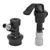 Beer Dispenser Plastic Black Portable Beer Tap Faucet for Outdoor