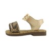 The Doll Maker Snakeskin Ankle Sandal - FBA172004D-12 Cream