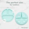 WeeSprout Suction Plates with Lids for Babies & Toddlers -
