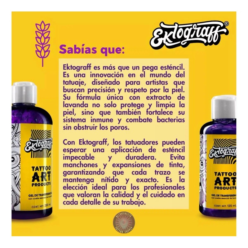 Stencil Tatuaje Gel Transfel Rinkaku Hinkarink Ektograff
