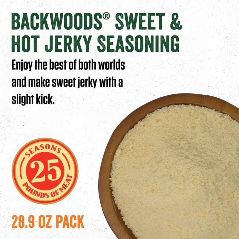 LEM Products Backwoods Sweet & Hot Jerky Seasoning, Ideal for