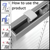 8 x clamp supports for blinds, universal plastic clamp holder,