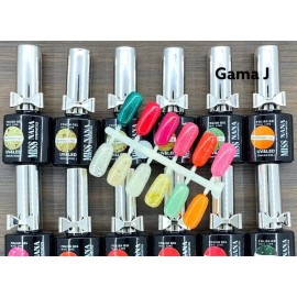 Miss Nana Set Esmaltes Caja Con 12 Tonos Gel Polish 3 Pasos Miss Nana