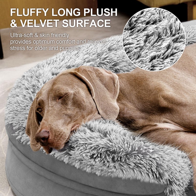 3.7 inch Thickened Orthopedic Dog Beds for Extra Large Dogs,