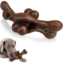 wikiRay Dog Chew Toy for Aggressive Chewers - Durable Nylon Dog Bone chew Toy Interactive Tough & Drumstick Bone for Large, Medium, and Small Dogs - Interactive Fun (Coffee up to 22 kg)