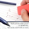 Sunstar Stationery Metacil Metal Pencil, Navy S4541146