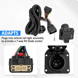 SI 7 Pin RV blade Trailer Wiring Harness for F-150 2015-2016 2017 2018 2019 2020