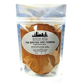 Boston Spice The British Are Coming English Mixed Spice Pudding Apple Pumpkin Pie Seasoning Blend For Baking Cakes Donuts Pastry Desserts Coffee Hot Chocolate Approx. 1/2 Cup Spice wt. 2.0oz/57g