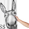Mahrokh Funny Donkey Shower Curtain Waterproof Fabric Shower Curtain Set
