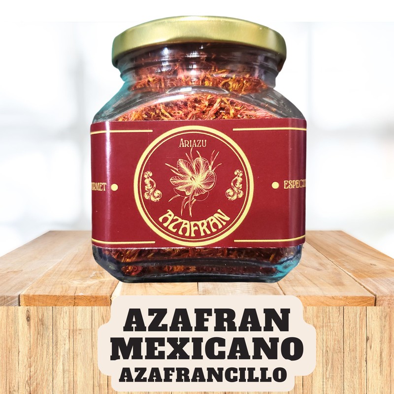 ARIAZU Azafran mexicano 20 gramos Azafrancillo frasco hermetico reutilizable azafran