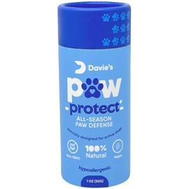 Davie's Dog Paw Balm - Lick Safe, Non Greasy, Non Staining, All Natural Ingredients to Protect, Heal, and Sooth - Easy to Apply Stick Paw Pad Protector - All Breeds and Ages - Made in The USA