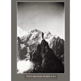 A Soldier's View of the Austrian Alps, 10th Mountain Division Ski Poster, Size 16 x 22 inches