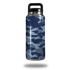 WraptorSkinz Skin Decal Wrap for Yeti Rambler Bottle 36oz WraptorCamo Digital Camo Navy (YETI NOT Included)