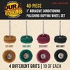 Dura-Gold 40-Piece 1" Abrasive Conditioning Polishing Buffing Wheel Set -