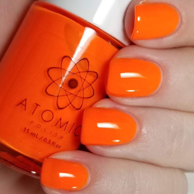  Neon (Ne) Orange Nail Polish - Atomic Polish