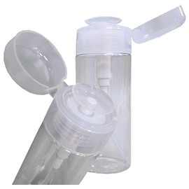 2 x Pump Dispenser for Dispensing Nail Polish Remover, Cleaner, Pump Bottle, Kosmetex Pump Dispenser, 220 ml, Pack of 2