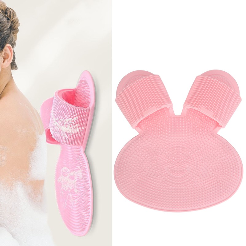 Foot Scrubber Shower Mat with Strong Suction Cups Prevent Slip