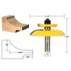 YONICO Router Bits Raised Panel with Back Cutter 3-1/4-Inch Cove