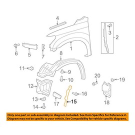 TOYOTA OEM 08-16 Sequoia Fender-Liner Inner Extension Bracket Right 538770C040