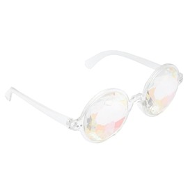 OMGREAT Rave Sunglasses Festivals Kaleidoscope Glasses Rainbow Prism Goggles Funky Sunglasses