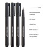 DIVERSEBEE Fine Tip Permanent Pens, 4 Pack Quick Dry Markers,