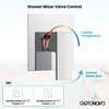 gotonovo 10 Inch Rain Shower Head System Polish Chrome Shower