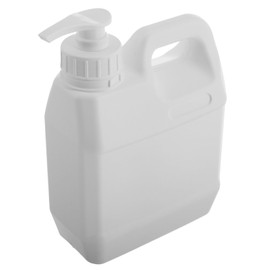 Gatuida 1L Foaming Shampoo Dispenser Jug with Pump Lid Refillable Liquid Container for Travel Shower and Bathroom Use Sturdy Plastic for Easy Dispensing