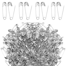 Safety Pins, Pack of 100 37 mm Safety Pins, Safety Pins for Crafts, Sewing, Clothing, Art, Silver