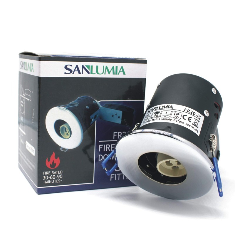 sanlumia 2 X LED Fire Rated Downlight Can GU10 Recessed