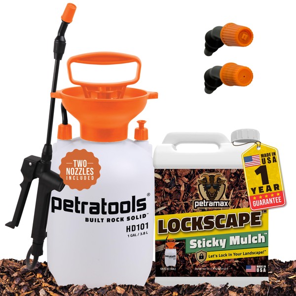 Lockscape Sticky Rock or Sticky Mulch Glue for Landscaping with