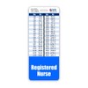 Registered Nurse Badge Buddy Vertical w/Height & Weight Conversion Charts