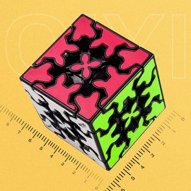 Tropibed 3 x 3 Gear Cube, 3 x 3 x 3 Rubik's Cube, Gear, Magic Cube, Creative Cube, 3D Puzzle Games for Children, Adults, Brain Teaser Puzzle Cube
