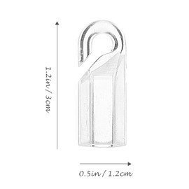 PRETYZOOM 24Pcs Blind Wand Hook Tip Replacement Plastic Hardware Tilt Wand Tip Repair Window Blind Wand Hook Accessory for Broken Horizontal Blinds Vertical Blinds