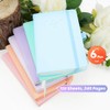 QUMENEY Small Pocket Notebook 6PCS Mini Portable A6 Notebook 200