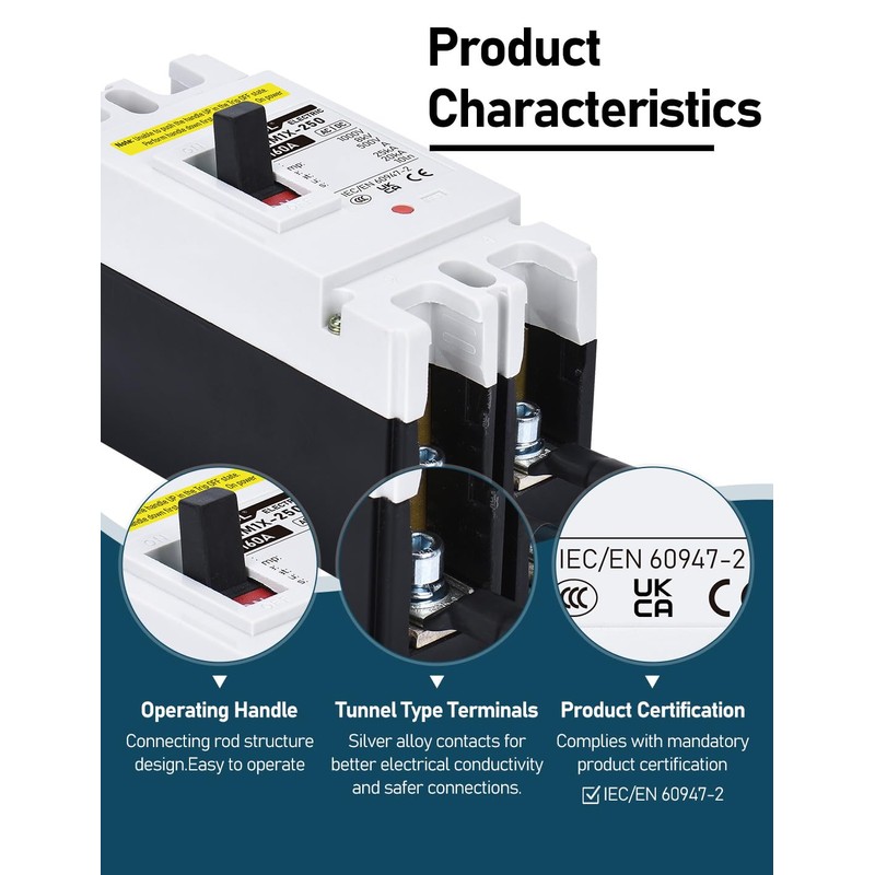 DIHOOL DC Main 160 Amp Circuit Breaker, 500V Battery Disconnect