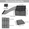 Yharnamite Camping Tableware Storage Felt Bag with Dividers, Motorhome Cupboard