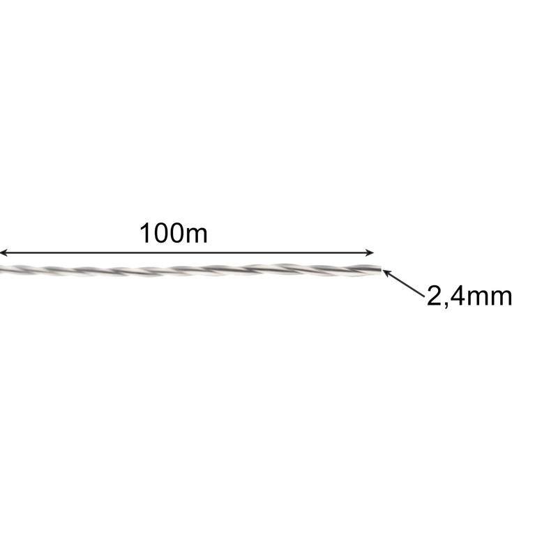BIGSTREN 21073 Trimmer Line 2.4 mm Replacement Line 100 Metres