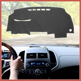 ACROPIX Car Dashboard Cover Gray Polyester Non-Slip Mat Protector Carpet Sun Proof for Honda Civic 2006 2007 2008 2009 2010 2011 Car Parts