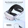 Crspexil VR Headstrap Compatible for Meta Quest 3S and Meta