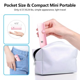 yAyusi Extendable Mini Selfie Stick, Portable Pocket Selfie Stick with Remote Control, Compact Phone Holder Stand with Phone Holder for Vlog/Video Recording/Live Streaming (Pink)