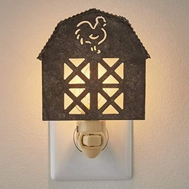 Park Designs Barn Night Light Galvanized