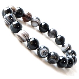 Celestial Stone Bracelet, 0.4 inch (10 mm), Power Stone, Natural Stone, Women's, Men's, Mala Beads, Accessories