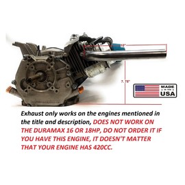 Header Exhaust Pipe for Go Kart Predator 301cc & 420cc, GX Hondas