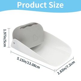 CHILDHOOD (2 Pack) Faucet Extender for Kitchen and Bathtub Sink, Universal Sink Handle Extenders, Fun Hand-Washing for Babies, Toddlers and Kids (Grey)