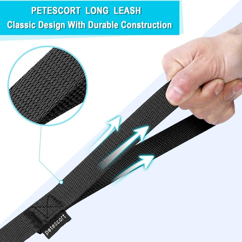 PETESCORT 15ft 20ft 30ft 50ft Long Lead-Training Leash/Long Line Dog