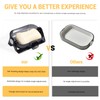 LELE LIFE Self Draining Soap Dish for Shower, Rotating Bar